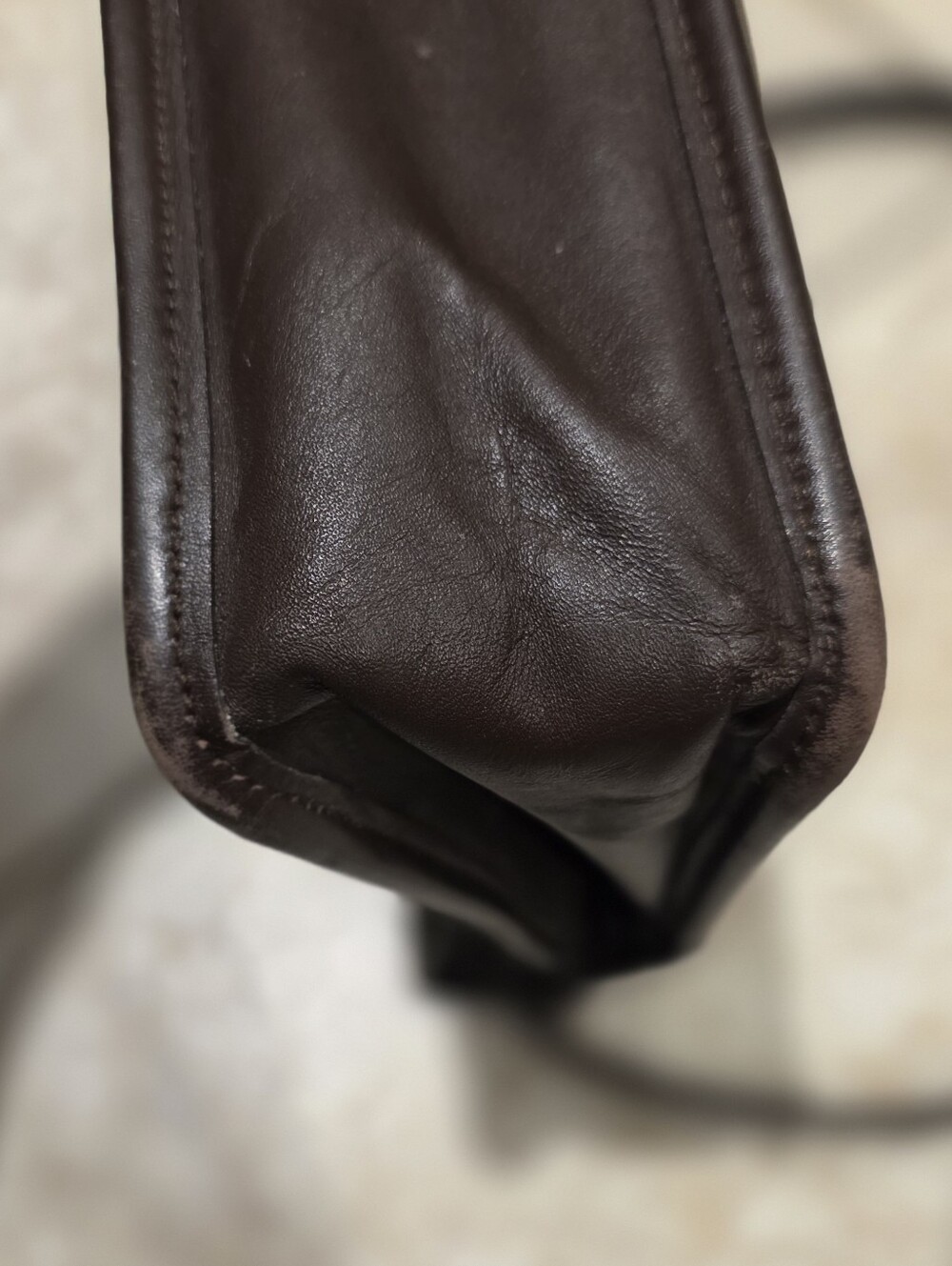 VINTAGE Coach Brown Leather Willis Bag - Picture 5 of 16